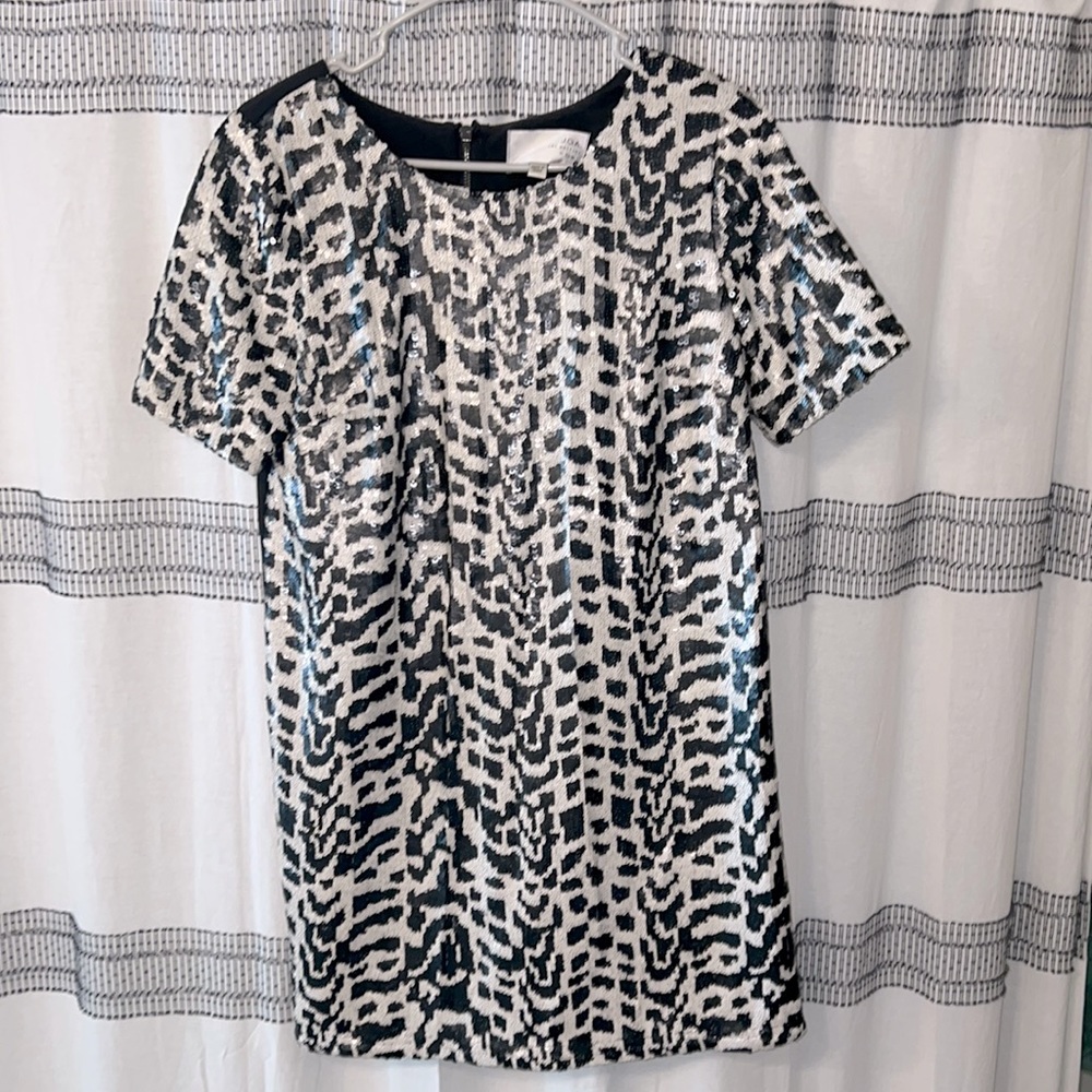 Sequin Cocktail Shift Dress